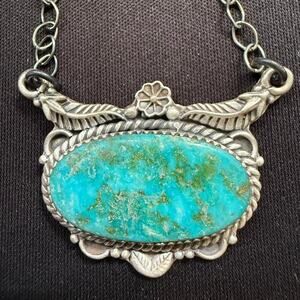 Stunning handmade catalina turquoise necklace